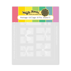 Waffle Flower sapluuna Postage Collage Gifts