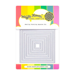 Waffle Flower stanssi Nesting Piercing Squares