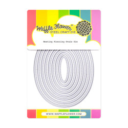 Waffle Flower stanssi Nesting Piercing Ovals