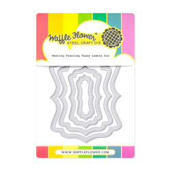 Waffle Flower stanssi Nesting Piercing Fancy Labels