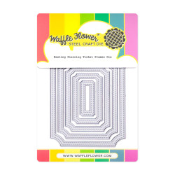 Waffle Flower stanssi Nesting Piercing Ticket Frames