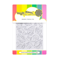 Waffle Flower stanssi Seashell Texture