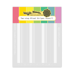 Waffle Flower sapluuna Two-step Mixed Stripes