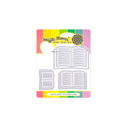 Waffle Flower stanssi Open Book Trio