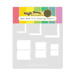 Waffle Flower sapluuna Open Book Trio