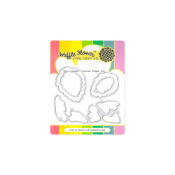 Waffle Flower stanssi Snowcapped Pinecone Shape