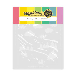 Waffle Flower sapluuna Snowy Hills