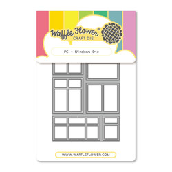 Waffle Flower stanssi Postage Collage Windows