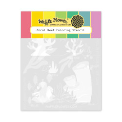 Waffle Flower sapluuna Coral Reef