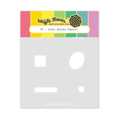 Waffle Flower sapluuna Postage Collage Inner Blocks