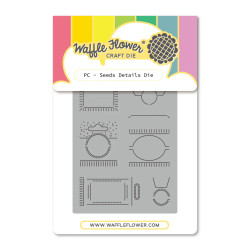 Waffle Flower stanssi Postage Collage Seeds Details