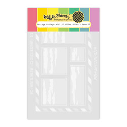 Waffle Flower sapluuna Postage Collage Mini Slimline Airmail