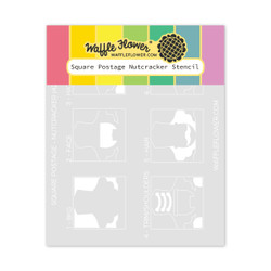 Waffle Flower sapluuna Square Postage, Nutcracker