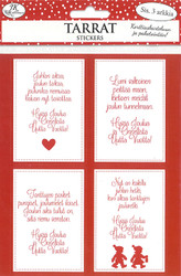 Tarra Jouluntoivotukset, punainen