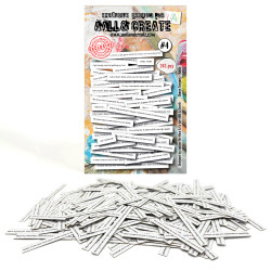 Aall & Create Ephemera die-cut leikekuvat Sharp Tongues, White