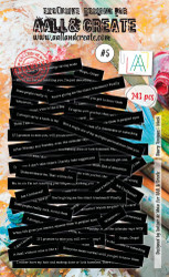Aall & Create Ephemera die-cut leikekuvat Sharp Tongues, Black