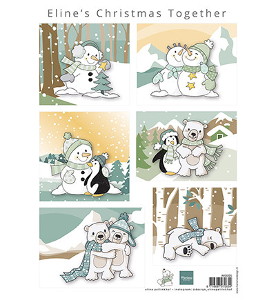 Marianne Design korttikuvat Eline's Christmas Together
