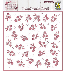 Nellie's Choice Mixed Media sapluuna Spring Flowers
