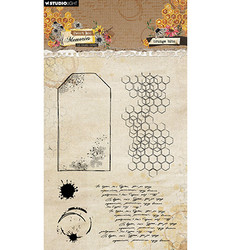 Studio Light Sweet Bee Memories leimasin Grunge Bits