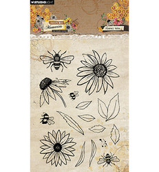 Studio Light Sweet Bee Memories leimasin Floral Bits