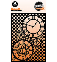 Studio Light Grunge Collection -sapluuna, Clocks & Grid