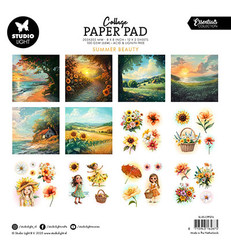 Studio Light Collage Paper -paperipakkaus Summer Beauty, 8