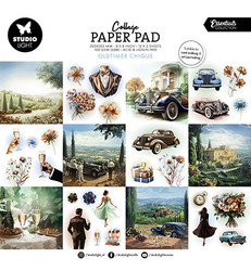 Studio Light Collage Paper -paperipakkaus Oldtimer Chique, 8
