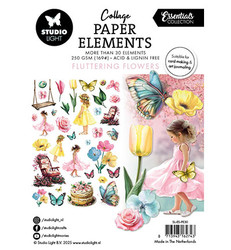 Studio Light  Paper Elements -leikekuvat Fluttering Flowers