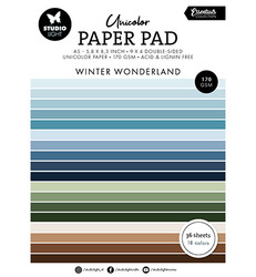 Studio Light Unicolor -paperipakkaus Winter Wonderland, A5