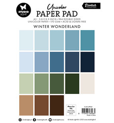Studio Light Unicolor -paperipakkaus Winter Wonderland, A5