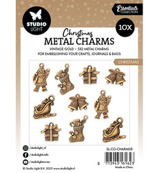 Studio Light -metallikoristeet Christmas, Vintage Gold