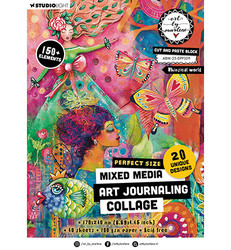 Studio Light Art By Marlene Mixed Media Art Journaling Collage -paperikko, A5