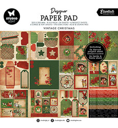Studio Light paperipakkaus Vintage Christmas Mixed, 8