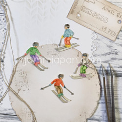 Gummiapan stanssi Slalom Skier