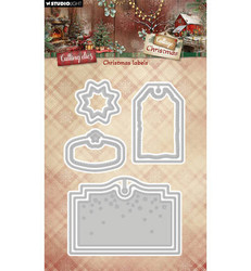 Studio Light Cottage Christmas stanssi Christmas Labels