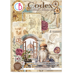 Ciao Bella Junk Journal Ephemera -kirjanen, Codex, A4