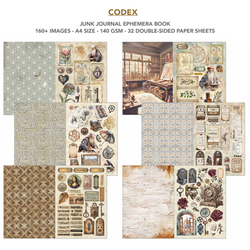 Ciao Bella Junk Journal Ephemera -kirjanen, Codex, A4