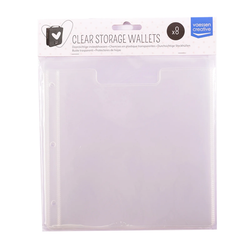 Vaessen Creative Transparent Inserts -säilytystaskut , 8 kpl