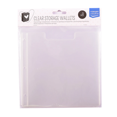 Vaessen Creative Transparent Inserts -säilytystaskut , 8 kpl