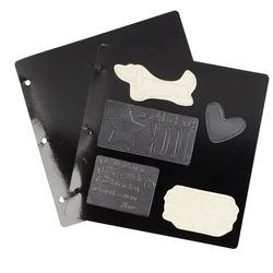 Vaessen Creative Stamp Storage Sheets -säilytyslevyt leimasimille, 8 kpl