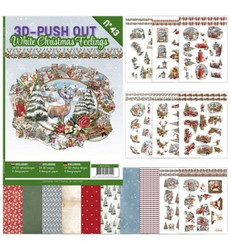 3D-Push Out -kirja White Christmas Feelings