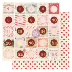 Prima 25 & Peppermint -skräppipaperi Sweetest Advent