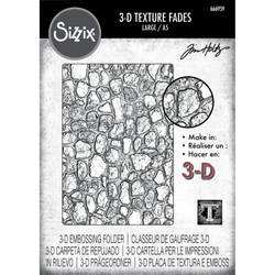 Sizzix Tim Holtz 3D Texture Fades kohokuviointikansio Cobblestone Large