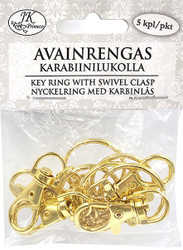 Avainrengas Karabiinilukolla, Kulta, 5 kpl