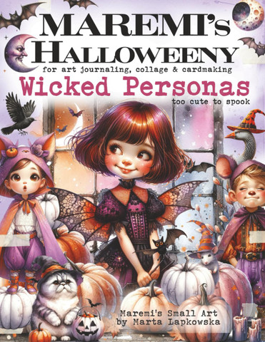 Maremi's Small Art Collage Ephemera -kirjanen Wicked Personas