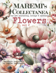 Maremi's Small Art Collage Ephemera -kirjanen Flowers 2
