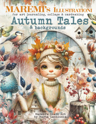 Maremi's Small Art Collage Ephemera -kirjanen Autumn Tales