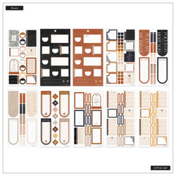 Mambi Happy Planner Value Pack -tarrapakkaus Neutral Noir