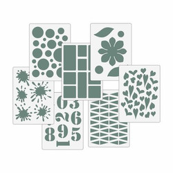 Lisa Horton Crafts Stencil Deck -sapluunasetti