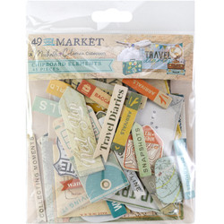 49 and Market Chipboard leikekuvat Travel Diaries